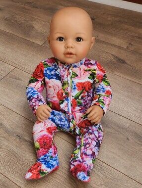3-6 Months Muse Threads Bamboo Floral Sleeper